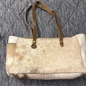 Myra cowhide purse